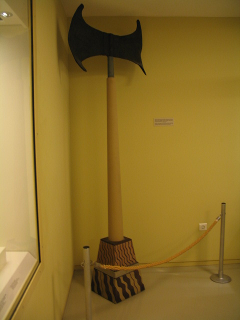 Double edged Axe at Herakleion Museum